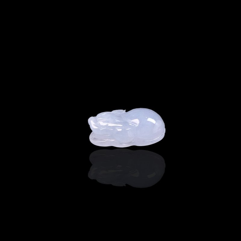 【招財神獸】冰種紫羅蘭貔貅戒面 | 戒面 | 天然緬甸玉A貨 | 送禮 - 金工/飾品 - 玉石 紫色
