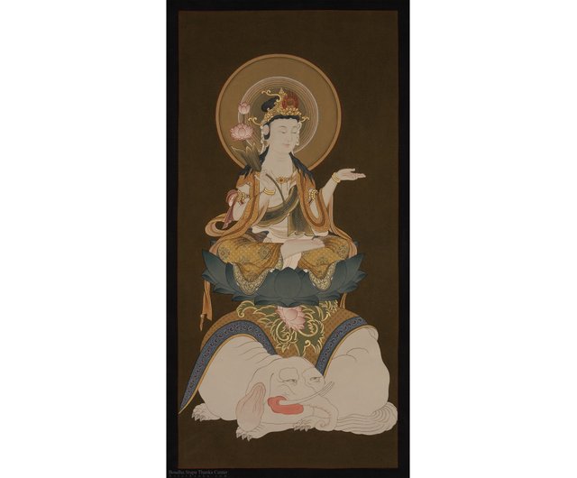 開運にいかがでしょうか。綺麗な絵です（タンカ） タンカ 曼荼羅 長方形 42cm×34cm｜マライカ公式通販