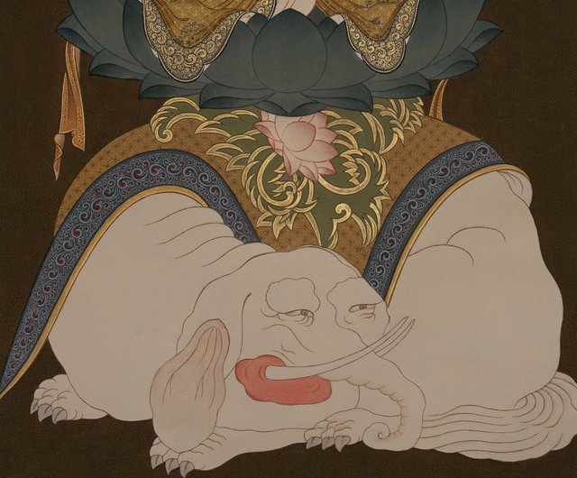 手描きのエーテリアルタンカ 日本の神 - ショップ Boudha Stupa Thanka