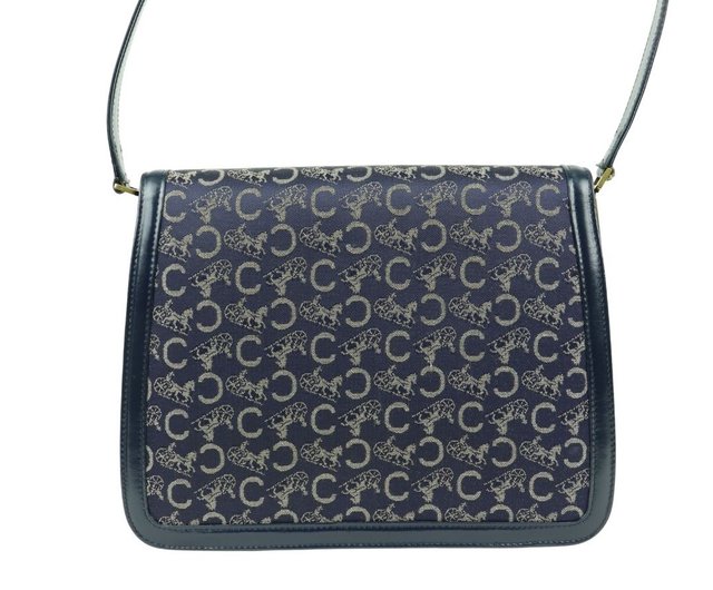 ⭐希少⭐CELINE 馬車金具 Cマカダム ショルダーバッグ CELINE セリーヌ Cマカダム 馬車金具 ショルダー バッグ ダーク