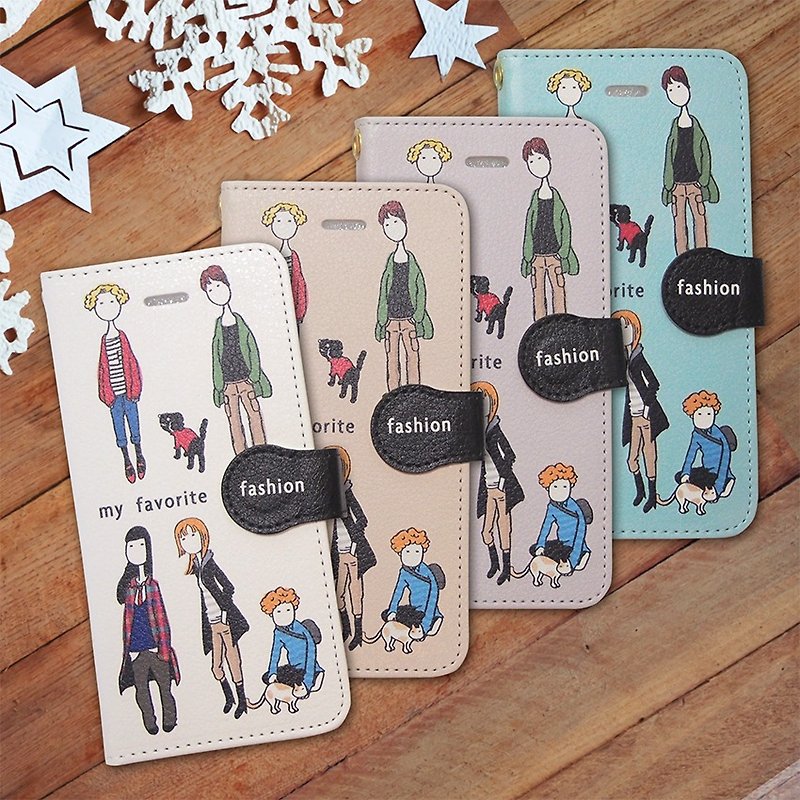 【Notebook type android phone case】my fashion - Phone Cases - Other Materials White