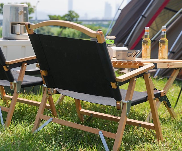 無垢材カーミットチェアキャンプチェア屋外ホーム折りたたみ椅子旅行