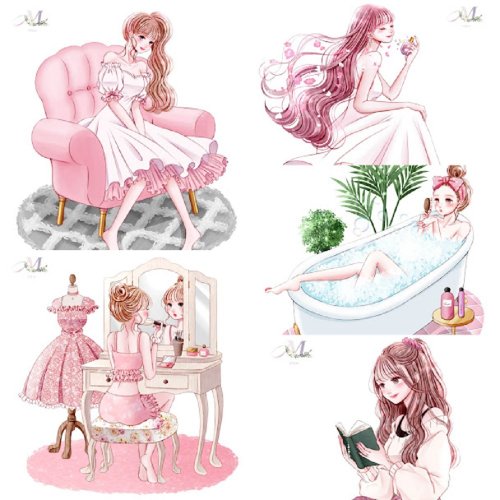 シール ステッカー セット おしゃれ 女の子 セット コラージュ