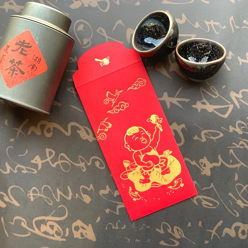 Red envelope bag/Xiaozi Fuzeng/medium-three-entry - ถุงอั่งเปา/ตุ้ยเลี้ยง - กระดาษ สีแดง