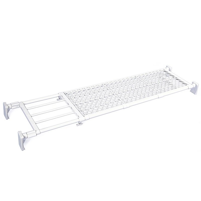 【max 190cm / 50kg】Shelf type | Extra long anti-drop rack with independent feet RB-12 - Shelves & Baskets - Other Materials White