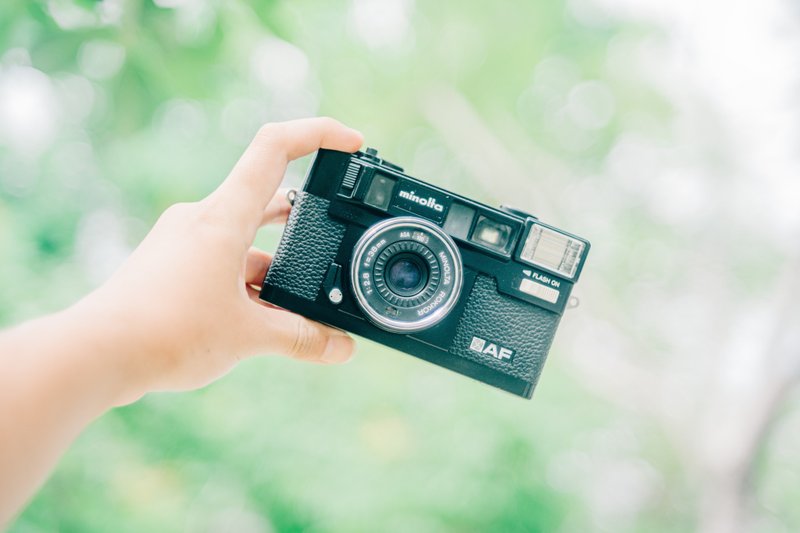 Minolta Hi-Matic AF  經典旁軸 自動對焦 底片相機  大光圈 - 相機/拍立得/底片相機 - 其他金屬 黑色