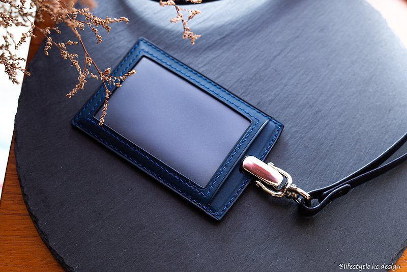 LOEHR Fully Handmade Leather Document Holder Neck Strap Version - ID & Badge Holders - Genuine Leather Multicolor