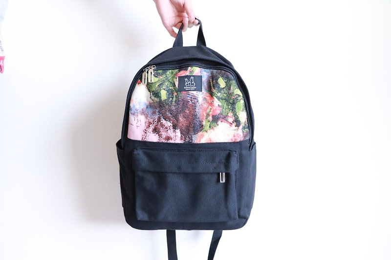 Backpack - rendering flowers - Backpacks - Cotton & Hemp Multicolor