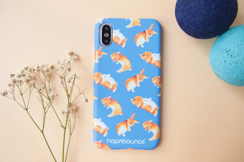 Toffee Rabbit Phone Case in Blue iPhone 11 pro max se2 xs samsung - Phone Cases - Plastic Blue