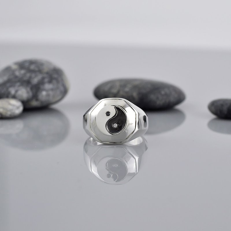 Sterling Silver Tai Chi Ring,SV925 - General Rings - Sterling Silver Silver