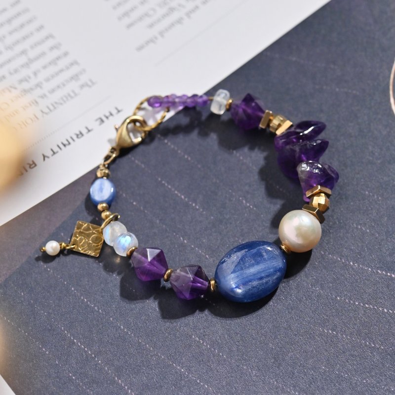 Rhythm Stars| Bronze*Amethyst*Stone - Bracelets - Gemstone Multicolor