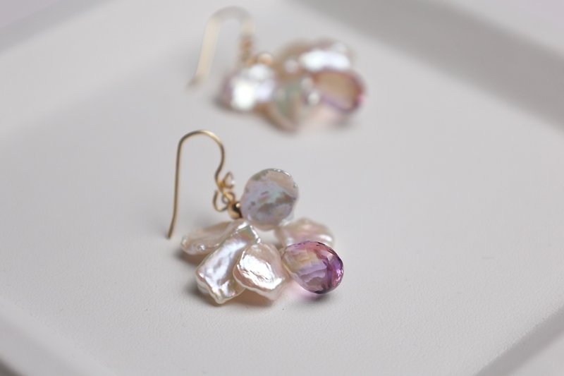 Orchid Earrings - Earrings & Clip-ons - Gemstone Purple