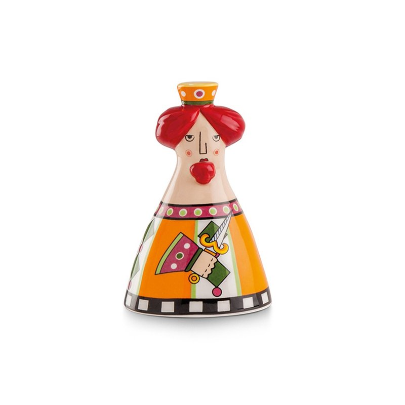 義大利EGAN- 玩偶系列 鈴鐺 西西里國王 橘色 7X10CM - 擺飾/家飾品 - 陶 橘色