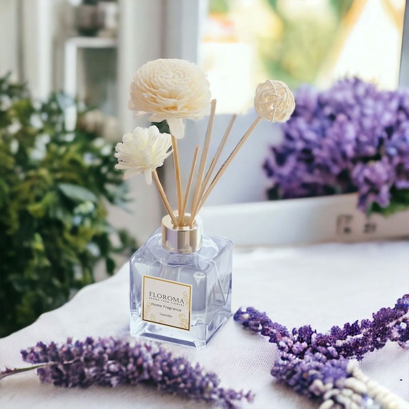 薰衣草 Lavender 室內擴香瓶 Home Diffuser - 香氛/精油/擴香 - 其他材質 白色