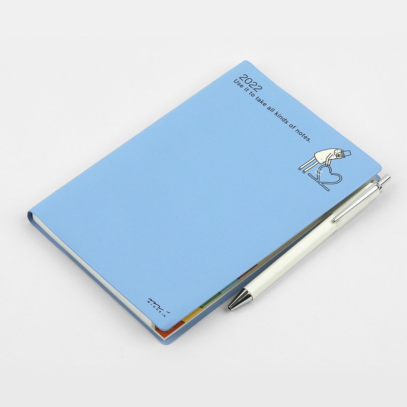 MIDORI Pocket Diary 2022 B6 月單週 直式 | 歐吉桑 - 筆記本/手帳 - 紙 多色