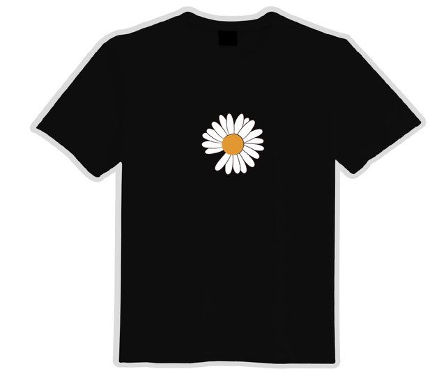 G-DRAGON デイジー Tシャツ GD G Dragon Daisy Apparel Drop Shoulder Relaxed Fit T-shirt Pure