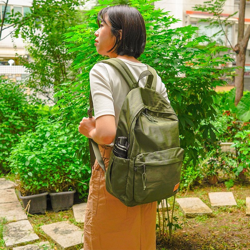 Washable rate large capacity decompression double shoulder NB backpack (green) - กระเป๋าเป้สะพายหลัง - ไนลอน 