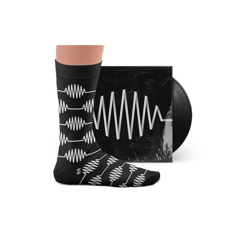 【葡萄牙進口】Amplitude Modulation Socks 中筒襪 男襪 女襪 - 襪子 - 棉．麻 黑色