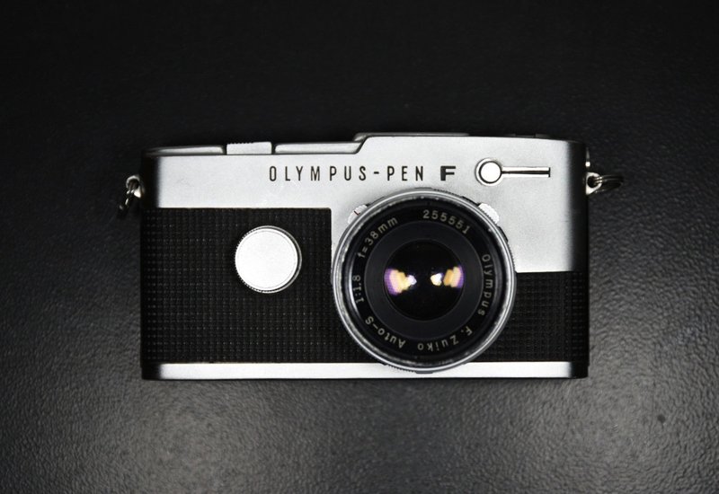 【經典古物】奧林巴斯 OLYMPUS PEN FT 38mm F1.8 銀 半格機 底片 - 相機/拍立得/底片相機 - 其他金屬 