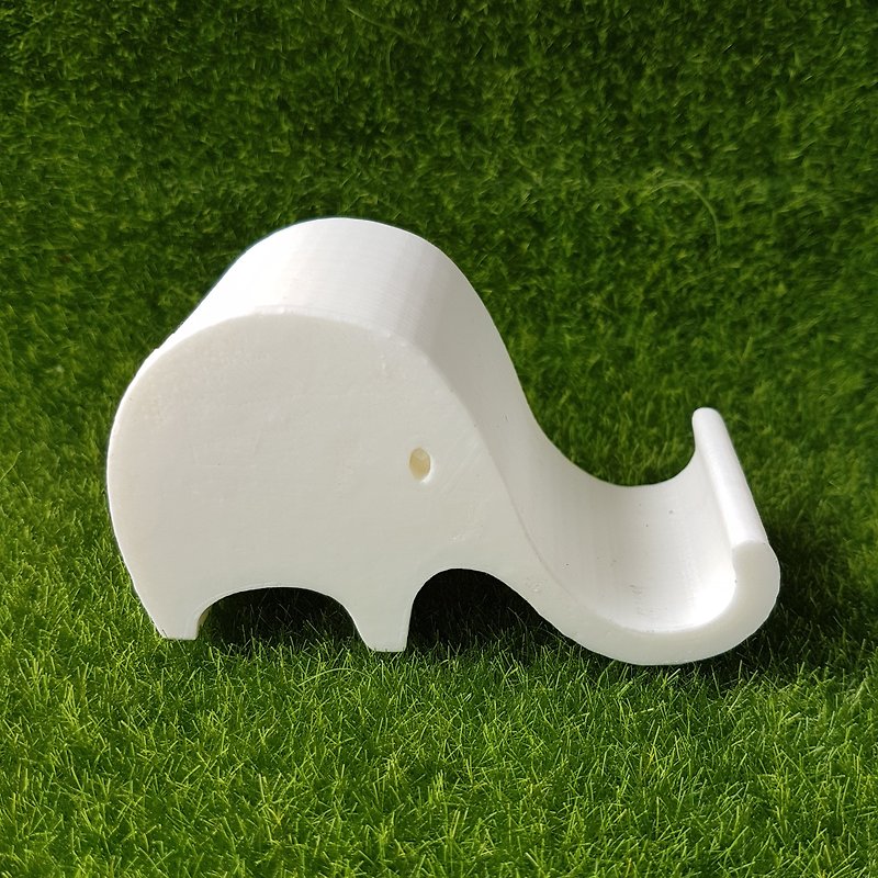 Cell/Smart phone stand - Elephant shape  - ที่ตั้งมือถือ - เรซิน สึชมพู