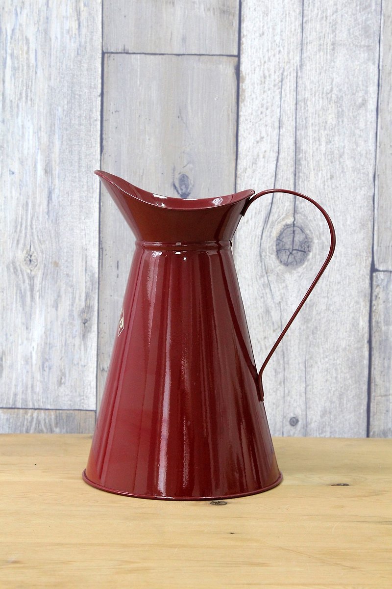 SUSS-British Rayware Retro Industrial Style 2L Classic Red Cold Kettle/Vase - Other - Other Metals Red
