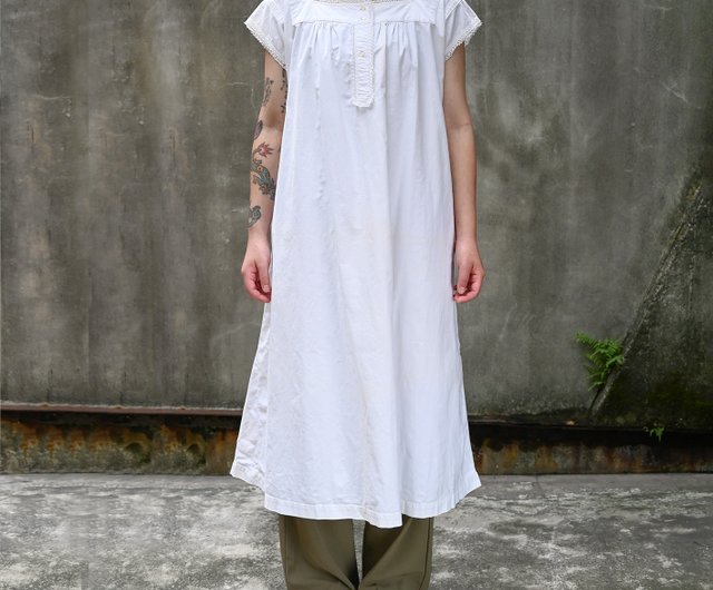 1900-30s France antique linen Dress - Shop GoYoung Vintage One