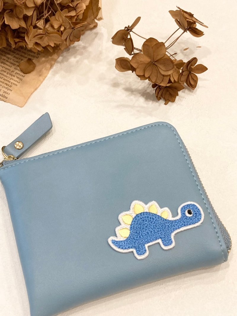 88折 L型拉錬短夾 零錢包 刺繡 英文名字燙金 大容量 聖誕節 禮物 - 錢包/皮夾/長短夾 - 防水材質 