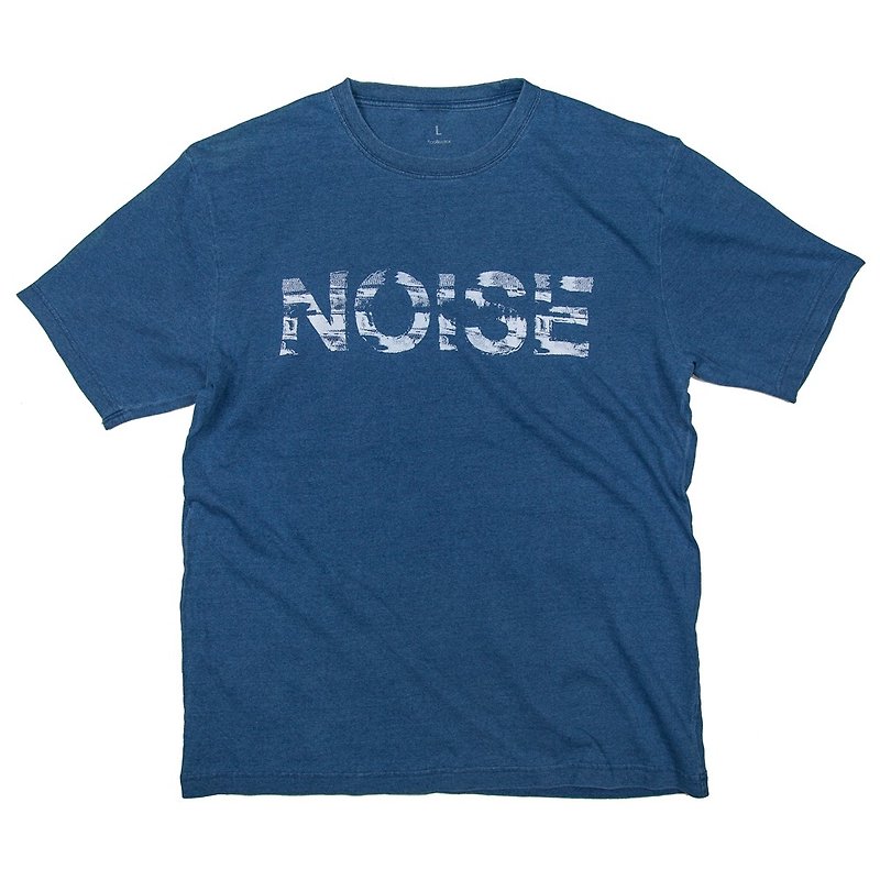 音楽 NOISE 音のノイズ インディゴ Tシャツ　ユニセックスS〜XLサイズ　Tcollector - Tシャツ - コットン・麻 ブルー