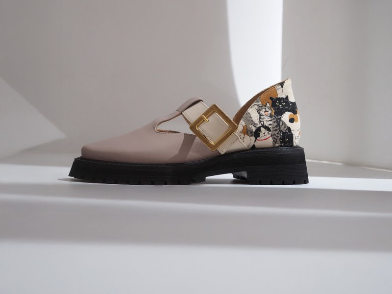 展示品出清 - 愛花瑪莉珍 Eu35# - 瑪莉珍鞋 - 真皮 粉紅色