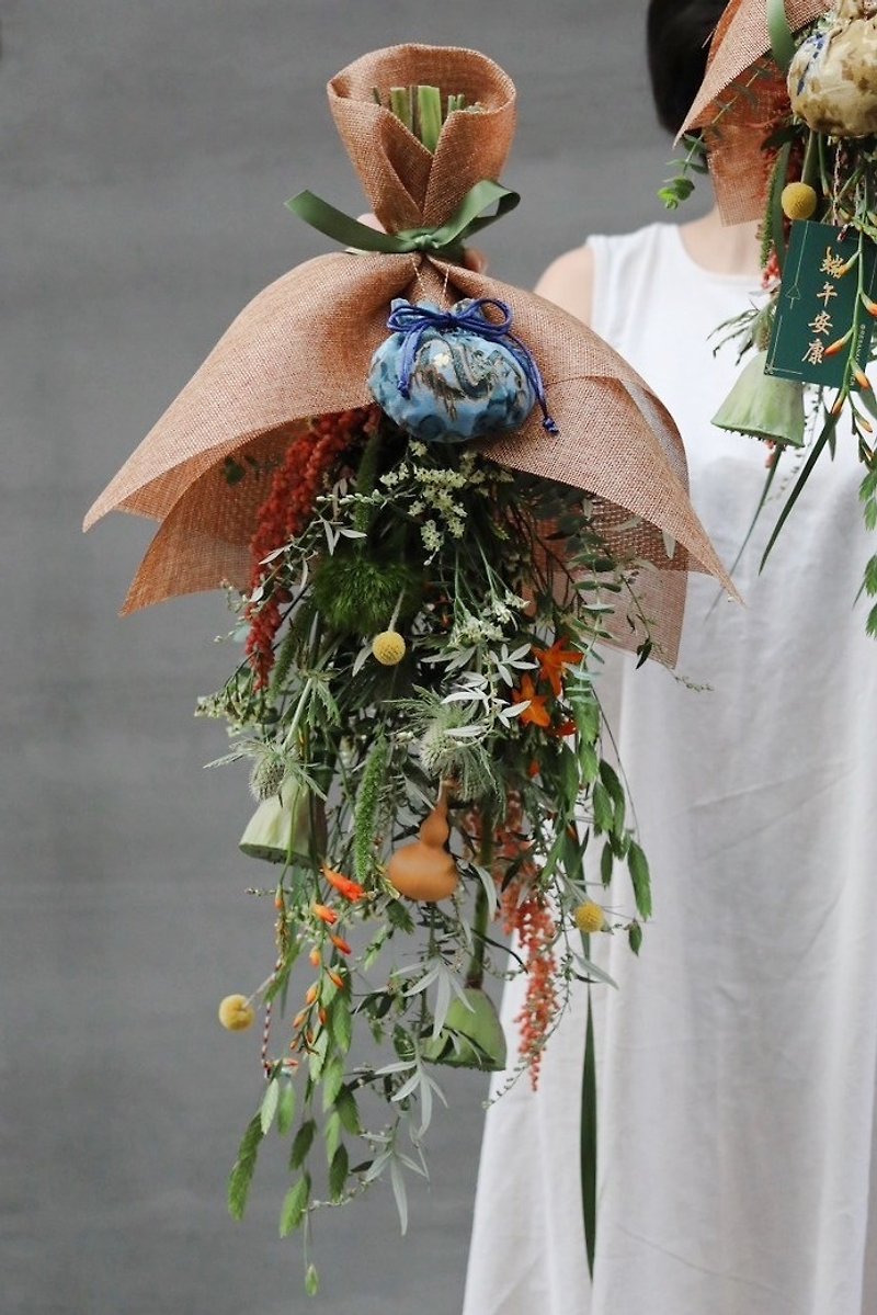 2024 Dragon Boat Festival Bouquet Ornaments Rich Style Material Pack - ของวางตกแต่ง - พืช/ดอกไม้ หลากหลายสี