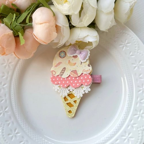 ⓝⓔⓦ【アイスクリーム】ベビーヘアクリップ　キッズヘアクリップ　ヘアゴム 楽天市場】ベビー ヘアクリップ 赤ちゃん ヘアピン【ミニアイス