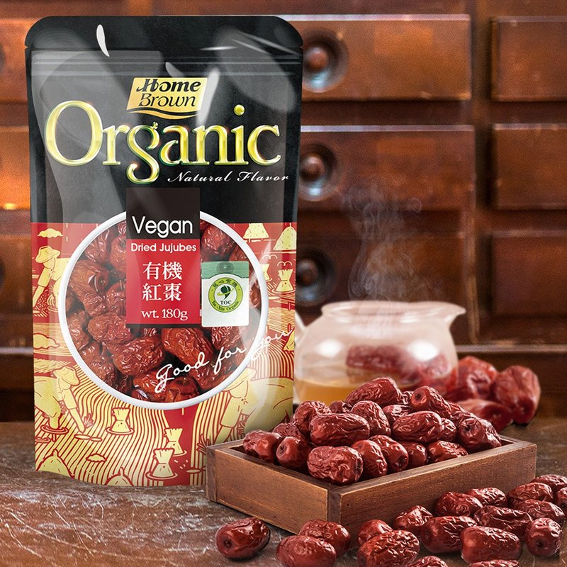 【紅布朗】有機紅棗 (180g/袋)沖泡 - 米/五穀雜糧 - 其他材質 