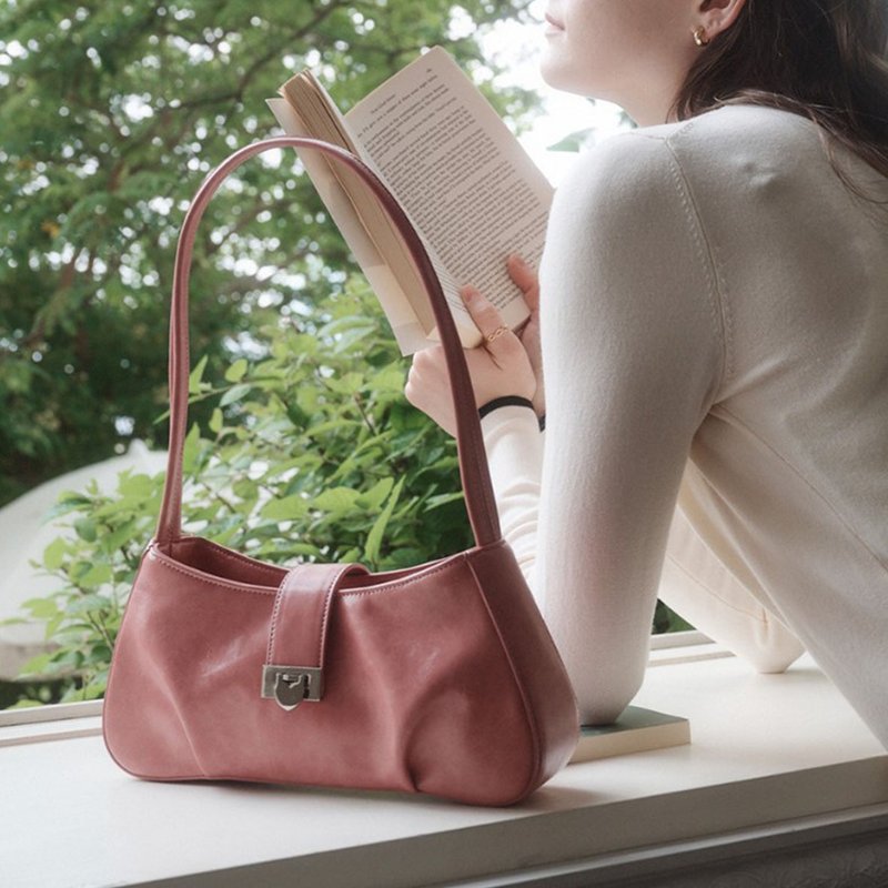 Donkie Made in Korea Raria Bag styles D1121 PINK - กระเป๋าแมสเซนเจอร์ - หนังเทียม 