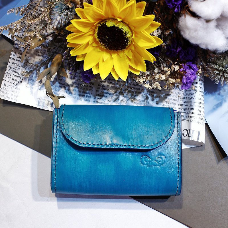 Leather purse Japanese minimalist style leather wallet - กระเป๋าสตางค์ - หนังแท้ หลากหลายสี