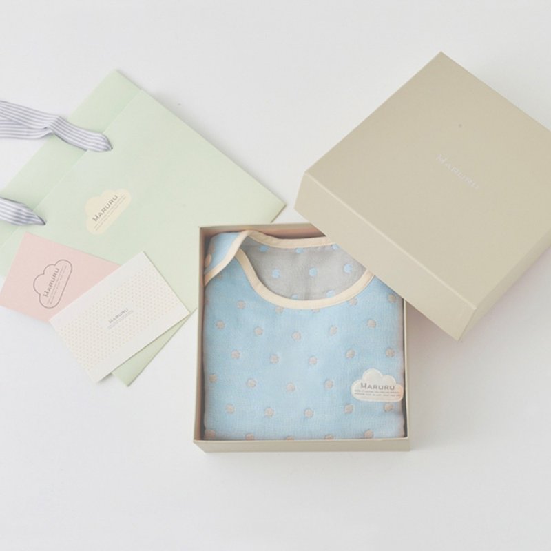 [Gift Box Set] Five/Six-layer Yarn Anti-Kick Vest-Nordic Starry Sky (S/M) [Newborn Gift/ - Baby Gift Sets - Cotton & Hemp Blue