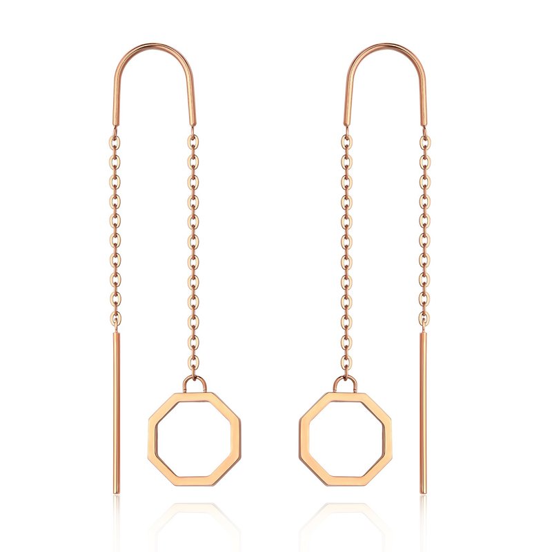 OKTO Fountain Earrings Rose Gold 耳環 - 耳環/耳夾/耳骨夾 - 不鏽鋼 