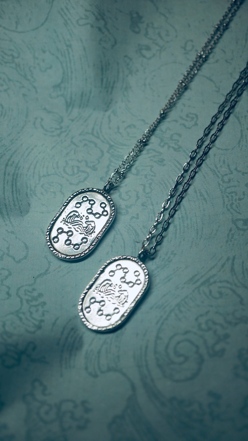 【Quick Shipping】【Tianfei Rescue Suffering Charm】Mazu Sterling Silver Amulet - Necklaces - Sterling Silver Silver