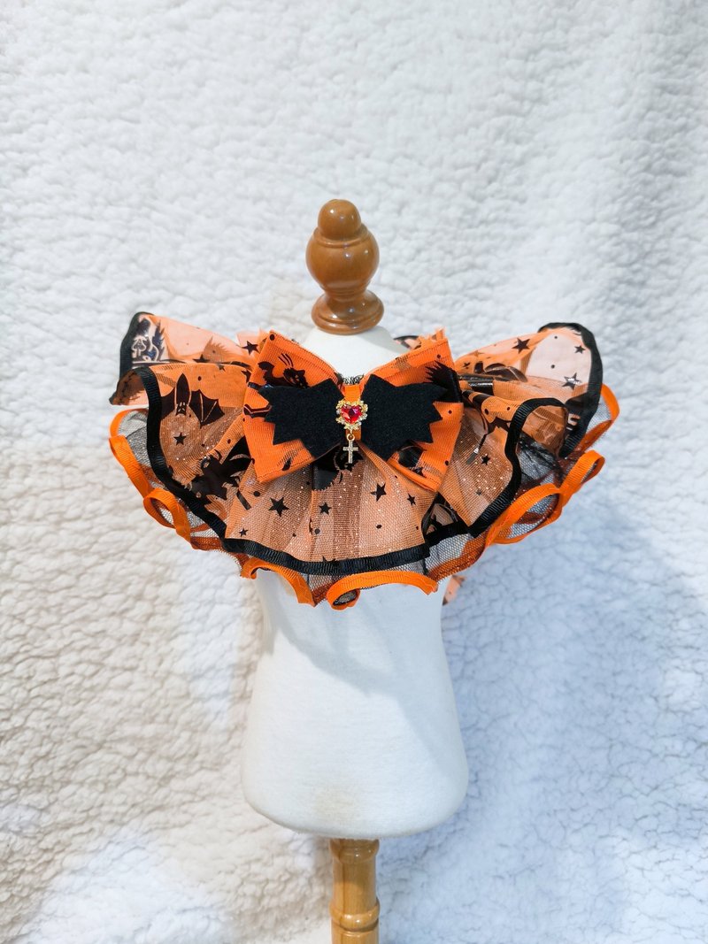 Halloween Halloween costume pet neck ornaments - Clothing & Accessories - Cotton & Hemp Orange