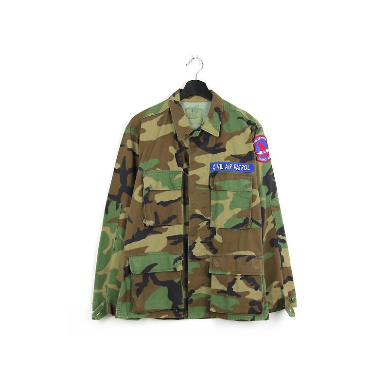 緑に戻る::米軍はフィールドカモフラージュシャツパッチを発行しました// Army Vintage - シャツ メンズ - コットン・麻 
