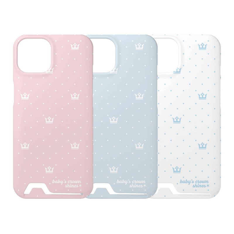 baby crown card case (3 colors) - Phone Cases - Plastic Multicolor