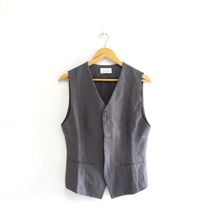 │Slowly│ gentleman - vintage vest │ vintage. retro. literary - Men's Tank Tops & Vests - Polyester Gray