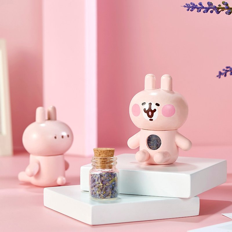 [Fragrance] Kanahei's small animal-shaped fragrance portable bottle / essential oil / lavender can be added - Fragrances - Wood Pink