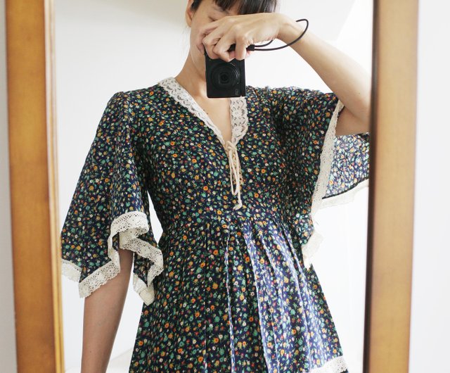 ヴィンテージ 70s アメリカンプレイリースタイルワンピース - ショップ