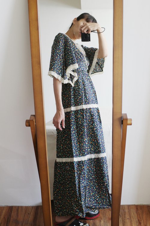 ヴィンテージ 70s アメリカンプレイリースタイルワンピース - ショップ