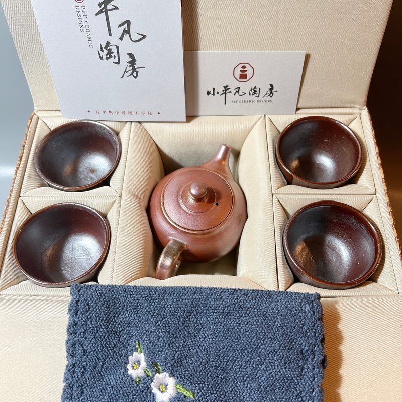一壺四杯時尚旅行茶具組 / 茶具組 / 小平凡手作 - 茶壺/茶杯/茶具 - 陶 
