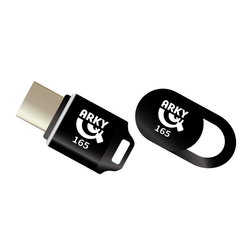 165 防詐騙提醒套組 視訊鏡頭防駭器(5入) + USB-C 麥克風防駭器 - 手機配件 - 塑膠 黑色