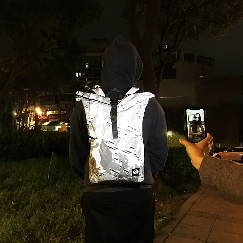 Goannar Fully Reflective Backpack - Backpacks - Polyester Gray
