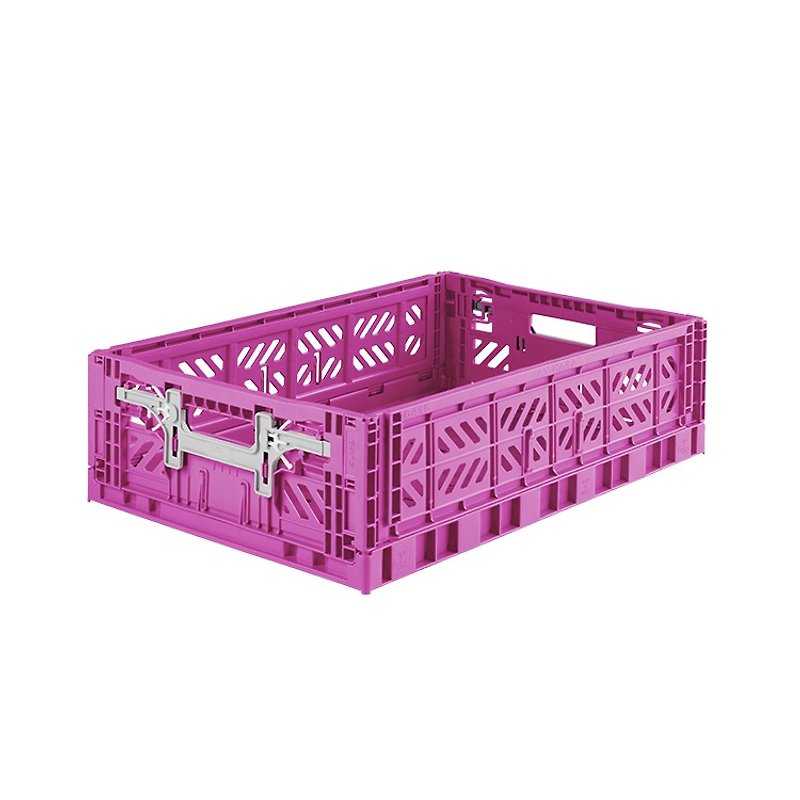 Turkey Aykasa Folding Storage Basket (L15)-Violet - กล่องเก็บของ - พลาสติก 