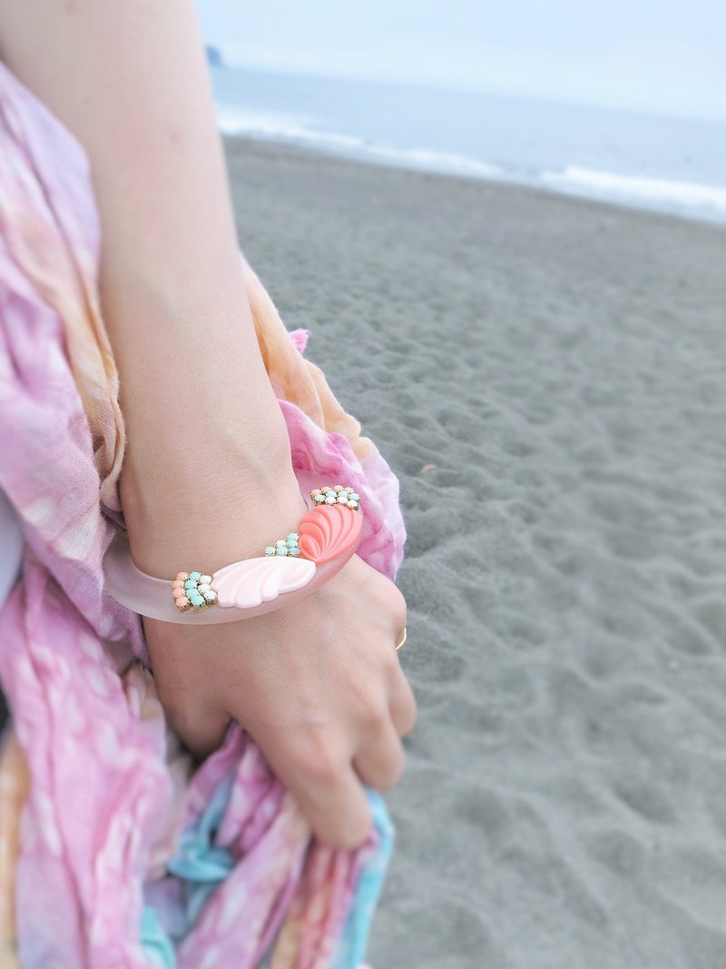 vintage bangle bracelet <LC-CLPK> - 手鍊/手環 - 壓克力 粉紅色