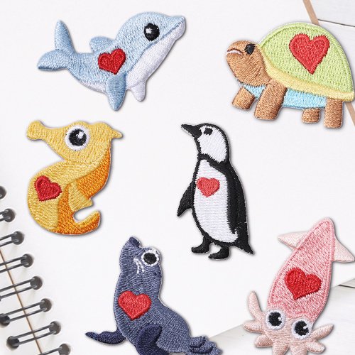 Embroidered Fabric Patches Dear Zoo Small Animals (14 designs) - Shop  iconacollection Stickers - Pinkoi